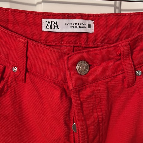 Zara Straight Leg Jeans, Size 4 - Picture 2 of 5